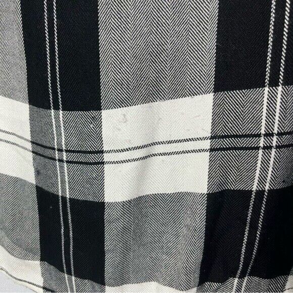 Rails Hunter Black & White Plaid Long Sleeve Button Down M - Picture 5 of 6